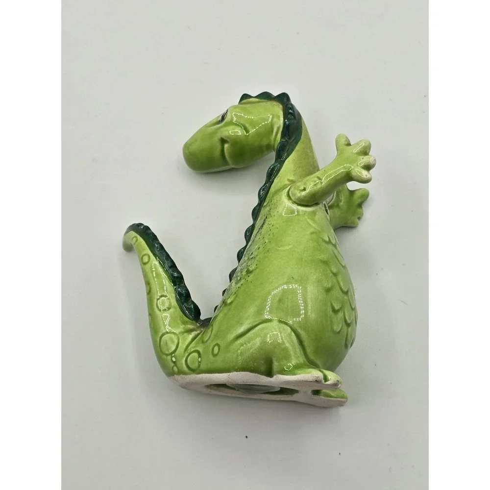 Vtg 1950s Puff & Stuff Dinosaurs Salt‎ and Pepper Shakers Japan Ceramic Single